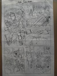 John Buscema - Planche crayonnée de buscema - Original art