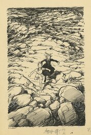 Pierre Joubert - Joubert - Contes du Pays perdu - Illustration originale