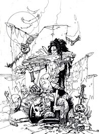 Simon Bisley - Bisley Fakk 2 - Original art