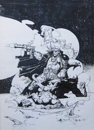 Simon Bisley - Bisley - Synwulf.jpg - Illustration originale