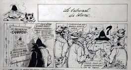 Détail première bande avec la case inédite. Détail première bande avec la case inédite.