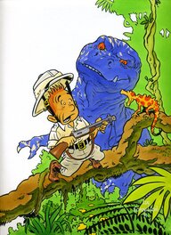 Luc Cornillon - "double DINOSAURE" - Couverture originale