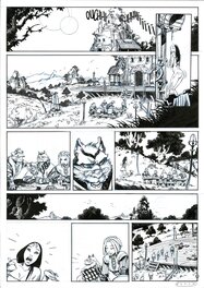 Adrien Floch - Les naufragés d'Ythaq T4 (L'Ombre de Khengis) - Encrage P12 - Planche originale