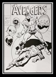 unknown - Re-Création de la couverture THE AVENGERS 56 d'après Buscema .... - Original Illustration