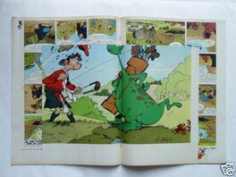Le poster agrafé dans Spirou. Le poster agrafé dans Spirou.