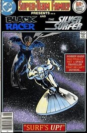 Couverture DC de Black Racer et du Silver Surfer