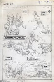 John Buscema - Tarzan : Unpublished penciled page Language of the Great Apes # 14 - Comic Strip