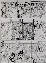 Bob De Moor - Lefranc Guy "le repaire du Loup" Planche 40 - Planche originale