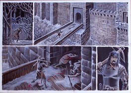 Olivier Giraud - Gaultier de Châlus # 1 - Loup - Planche originale