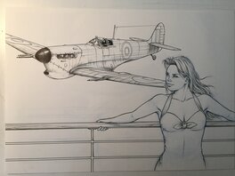 Thomas Du Caju - Betty-Spitfire - Illustration originale