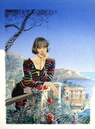 Jean-Pierre Gibrat - Villa aux roses - Illustration originale