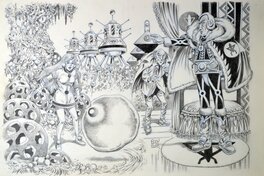 Eddy Paape - Luc Orient - jaquette bédéphage pour l'intégrale 3 - Original Illustration