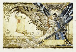 Olivier Ledroit - Wika et la fureur d'Obéron - Tome 1 - Double-planche 0 et 1 - Planche originale