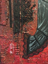 Détail ajouts de dentelles et textures Détail ajouts de dentelles et textures