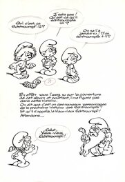 Peyo - De smurfen - Les schtroumpfs - Planche originale