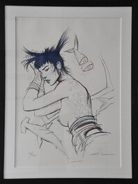 Enki Bilal - Bilal, Tattoo (réhaut) - Original art