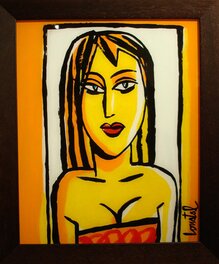 Loustal - Femme jaune - Œuvre originale