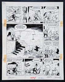 Derib - Attila au château, planche 35. - Planche originale