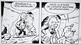 Détail bande 35A de la planche. Nous y trouvons Bourrillon et Attila. Détail bande 35A de la planche. Nous y trouvons Bourrillon et Attila.