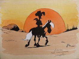 Morris - Lucky luke - Illustration originale