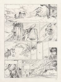 Saverio Tenuta - "la légende des nuées écarlates" T1 pencil 13 - Planche originale