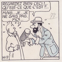 Tintin - Planche originale