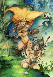 Azpiri - Azpiri - Huntresses - Illustration originale