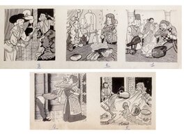Tibet - Tibet - Premières illustrations - journal Tintin - 1952 - Illustration originale