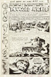 Joe Kubert - Our Army at War 198. Sgt Rock - Planche originale