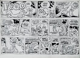 Walt Kelly - Pogo Sunday 1954 - Planche originale