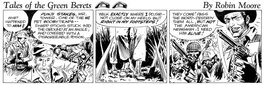 Joe Kubert - Tales of the Green Berets strip . Semaine 5 Jour 6 . 1965 . - Comic Strip