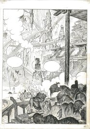 Milo Manara - Lo scimmiotto - Planche originale