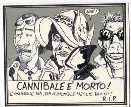 Stefano Tamburini - Cannibale e morto ! - Original art
