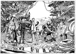 Frederik Peeters - Aama - Frederik Peeters illustration - Planche originale