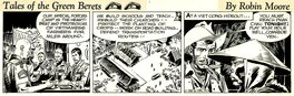 Joe Kubert - Tales of the Green Berets strip . Semaine 5 Jour 1 . - Planche originale