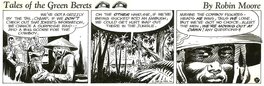 Joe Kubert - Tales of the Green Berets strip . Semaine 5 Jour 4 . 1965 . - Comic Strip
