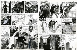 Blutch - Waldo's Bar - récit :"l'As de la Police" - Pl 4+5 - Planche originale