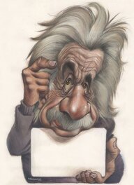 Joan Vizcarra - Albert Einstein - Illustration originale