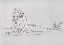 Louis Paradis - Sirène - Original Illustration