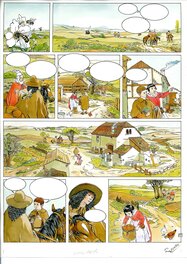 Daniel Redondo - La MARQUE DE LA SORCIÈRE-  TOME.4 L'ANGE DÉCHU. PAGE 13 1990 - Planche originale