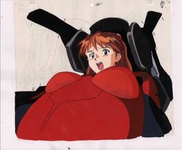 Hideaki Anno - Cel originale Asuka Neon Genesis Evangelion - Original art