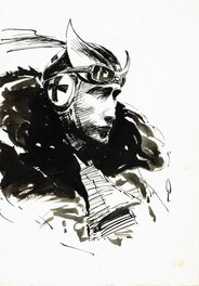 Le Baron Rouge, dessin sur l'étui cartonné de l'édition limitée de Enemy Ace, par George Pratt