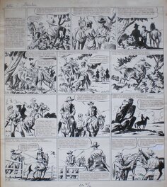 André Oulié - Kid Zorro - Planche originale