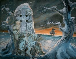 Régis Moulun - Celtic Stone - Original Illustration