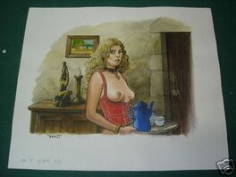 Jacques Terpant - Le Chateau des femmes - Illustration originale