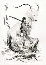 Saverio Tenuta - Commission "Meiki and Izuna" - Illustration originale