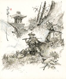 Saverio Tenuta - Ronin in engagement - Original Illustration