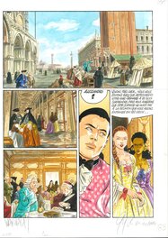 Éric Warnauts - Suites Vénitiennes album 7 Crépuscule sur la lagune, page 18 - Comic Strip
