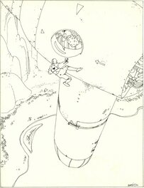 Moebius - Moebius 1991 - Illustration originale