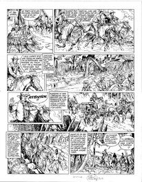 Michel Blanc-Dumont - Blueberry -Dernier train pour Washington - Planche 17 - Planche originale